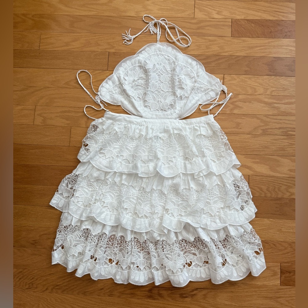 FARM Rio White Richelieu Dress - Picture 6 of 9